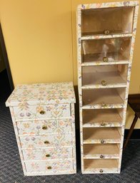 Cute Storage Cabinets.  Cardboard.  Lightweight.