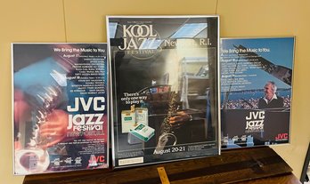 Jazz Fesitval Framed Posters And A Few Bonus Unframed Posters Too.