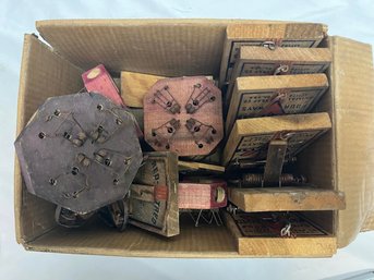 Box Of Assorted Vintage Mice Traps, Hold Fast Brand