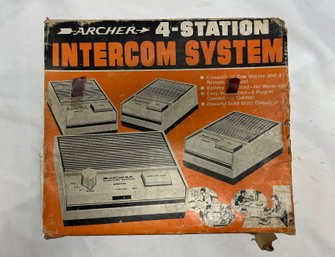 Vintage Archer Intercom 4-station System In Packaging, Manufactured For Radio Shack, Division Of Tandy Corp