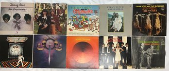 Vintage Collection Of 62 Records, With Fleetwood Mac, Michael Jackson, Elvis, Aerosmith, Ray Charles & More