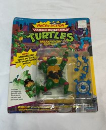 Vintage 1989 Playmates Wacky Action Teenage Mutant Ninja Turtles Breakfightin' Raphael In Box