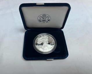 2008 American Eagle One Ounce Silver Proof Coin, 99.9 Percent Silver, With Certificate Of Authenticity