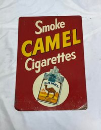 Vintage Smoke Camel Cigarettes Tin Poster