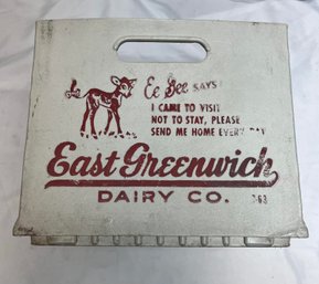 Vintage East Greenwich Dairy Co. Milk Crate