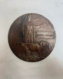 WWI Antique Decorative Robert Samuels Coin, 'He Died For Freedom And Honor'