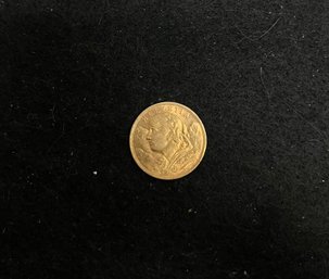 1922 Helvetia 20 Swiss Francs Gold Coin