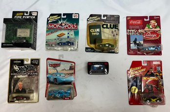 Vintage 2000s Toy Cars, Johnny Lightning Fine Pewter, Monopoly, And Clue, Coca-cola Die Cast Vintage, Marvel