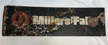 Vintage Millers Falls Sign