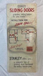 Vintage Stanley Sliding Doors Wooden Sign