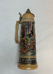 Vintage Jagerblutist Wohlgemut 6 Liter Beer Stein, Made In Germany