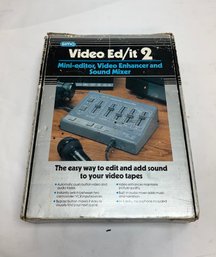 1990 Vintage Sima Video Ed/it 2, Mini-editor, Video Enhancer And Sound Mixer In Packaging