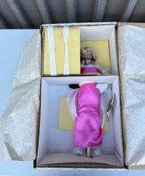 Vintage 1990 Franklin Heirloom Dolls Porcelain Marilyn Monroe In Packaging