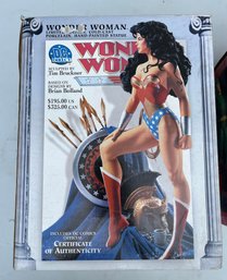 2000 Vintage Wonder Woman Limited Edition Cold-cast Porcelain Hand-painted Statue Certificate Of Authenticity