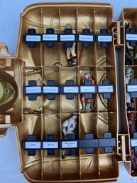 Vintage 1983 Kenner Star Wars C-3PO Figure Organizer And 22 Figures With Accessories And Lightsabers