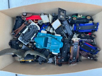 Lot Of Assorted Vintage Toy Cars And President Figurines