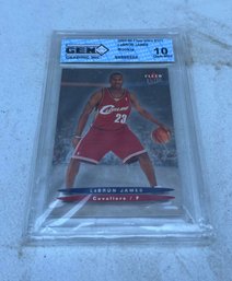 2003-04 Fleer Ultra #171 Lebron James Rookie Basketball Card, 10 Gem Mint