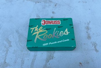 Donruss The Rookies 1991 Puzzle And Cards In Packaging, 15 Piece Puzzle And 56 Cards