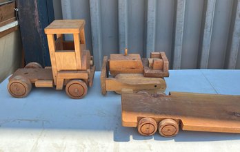 Vintage Wooden Toy Cars And Trucks, David Knight