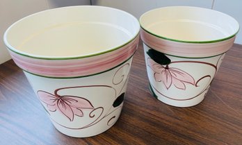 2 Medium Sized Planters - Perfect For Your Spring Garden Projects