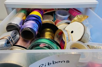 Drawer Of Ribbon And Gift Wrap