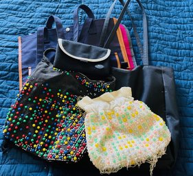 2 Beaded Purses And A Couple Of Bags