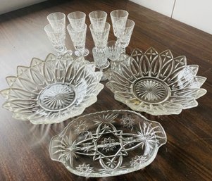 Pretty Crystal Dishes And Glasses