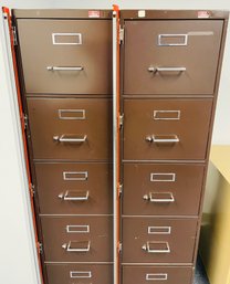 Two Nice File Cabinets With Locking Guard
