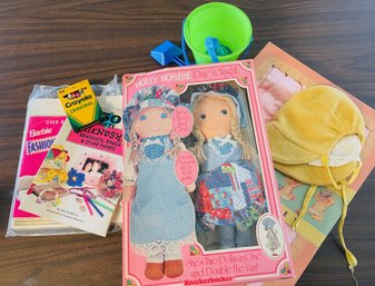 Holly Hobby Doll In Original Box And A New Crib Blanket