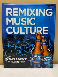 Bud Light-Remixing Music Culture Metal Sign