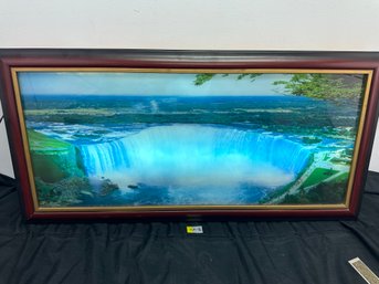 Niagara Falls Light Up Hanging Wall Piece, With Waterfall Sound Effect
