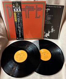 Jeff Beck Tim Bogert Carmine Appice Live Vinyl 2 LP Import Japan