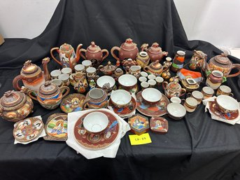 Large Lot Of Asian Table Ware, Tea Sets, Plates, Shakers Etc.