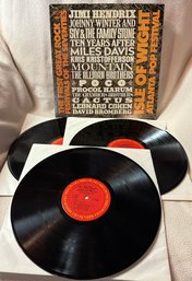 The First Great Rock Festivals Of The 70s Isle Of Wight/Atlanta Pop Vinyl 3 LP Hendrix Miles Davis Allmans