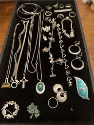 Nice Lot Of Sterling Jewelry -- Total Weight  216.87 GRAMS