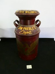 Beautiful Painted Milk Can - 21'H