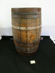 Vintage Wooden Oak Barrel - Approximately 22'H