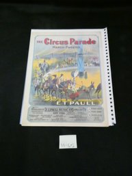 Antique Sheet Music Ca 1901 With Beautiful Color Circus Cover