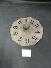 Antique Metal Numeric Stencil