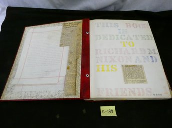 Large Scrapbook Dedicated To Richard M Nixon And His Friends (per Title Page)