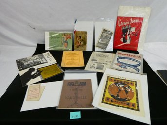 Nice Ephemera Lot - 1913 Life Magazine Cover, 1921 Ford Car Trade Journal And Many More!