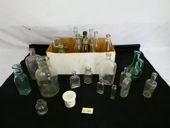 Nice Box Lot Of Vintage/antique Bottles