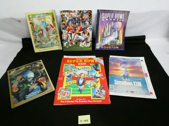 (Lot Of 6) Superbowl Magazines And Programs From 1990's On