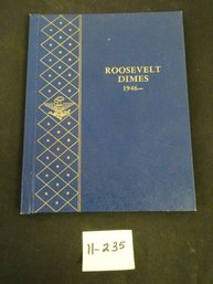 1946 - 1964 Roosevelt SILVER Dimes In Book - Some Empty Slots, See Pictures