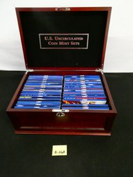 Display Box Full Of US Uncirculated Coin Mint Sets - 1965-1998 (some Years Missing- See Pictures)