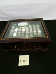 Ornate Locking Display Box FULL Of Sealed State Quarters