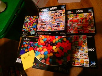 Very Nice Lot Of 15  - 1000 Piece Puzzles!! Many Unopened!!