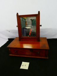 Vintage Dresser Valet W/mirror And Drawer. 18 X 11