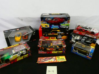 NASCAR And Hot Wheels Die Cast Cars New In Boxes! Lot Of 8