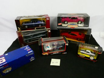 American Muscle, NASCAR, And Hot Wheels Die Cast Cars New In Boxes! Lot Of 7